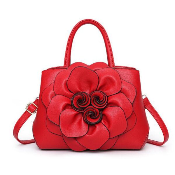 NB1010 Meilleures ventes dames sacs à main PU fleur longue poignée sangle sac à bandoulière pour filles - Image 3