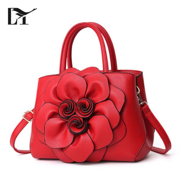 NB1010 Meilleures ventes dames sacs à main PU fleur longue poignée sangle sac à bandoulière pour filles