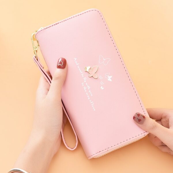 Portefeuille Porte-cartes Portefeuille en cuir de téléphone pour les femmes - Image 3