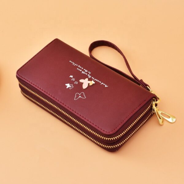 Portefeuille Porte-cartes Portefeuille en cuir de téléphone pour les femmes - Image 7