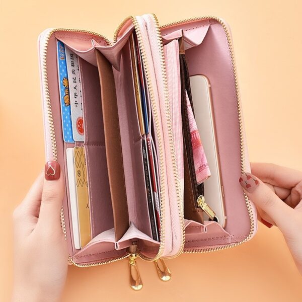 Portefeuille Porte-cartes Portefeuille en cuir de téléphone pour les femmes - Image 8