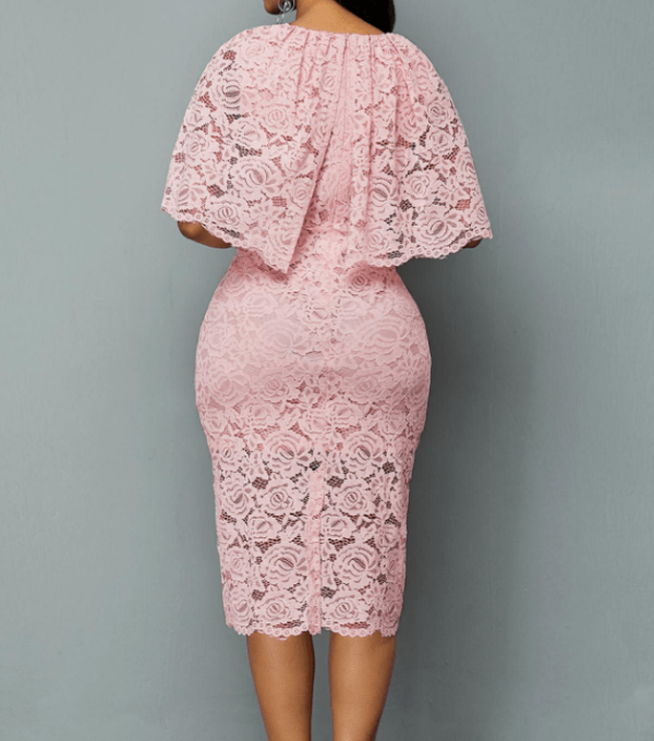 Nouveau modèle de vêtements d'été femmes robes en dentelle à col rond - Image 3