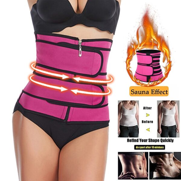 Neoprene Sauna Shaper Waist Trainer Corset Sweat Slimming Belt for Women Weight Loss Compression Trimmer Workout Fitness - Image 6