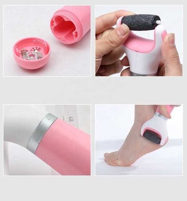 Outils de pédicure électriques soins des pieds Machine plus lisse dissolvant de callosités fichier de pied pour pieds talon élimination des cuticules soins de la peau exfoliant - Image 2