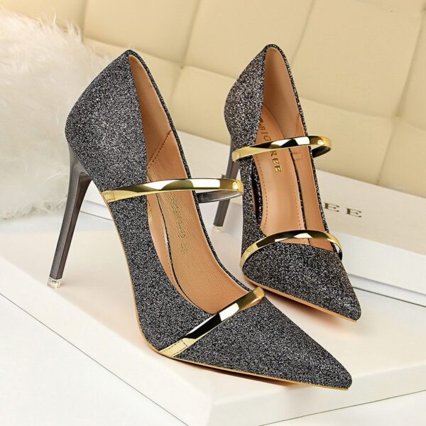 paillettes 10,5 cm femme chaussures talons