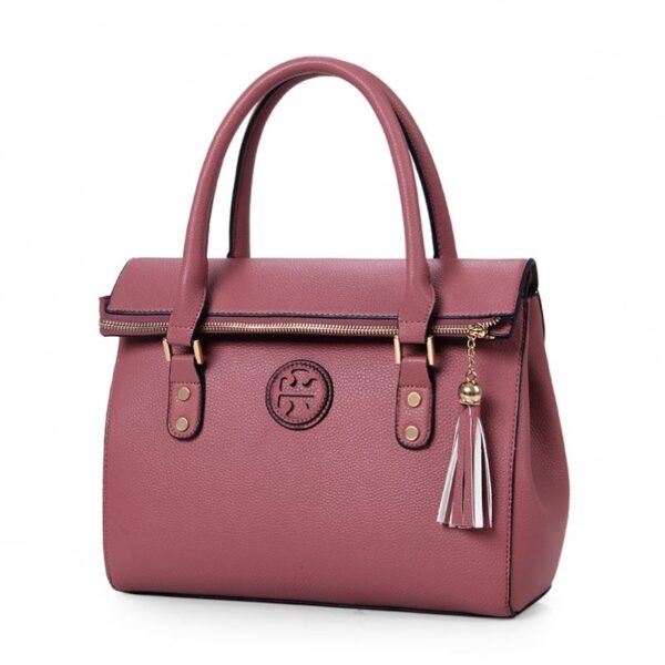 Sac fermeture éclair en métal glands pu sac en cuir sacs à main bandoulière femmes sacs à main pour femmes - Image 2