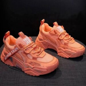 Femmes Low Cut Chaussures de tennis à lacets Plateforme de mode Baskets mignonnes