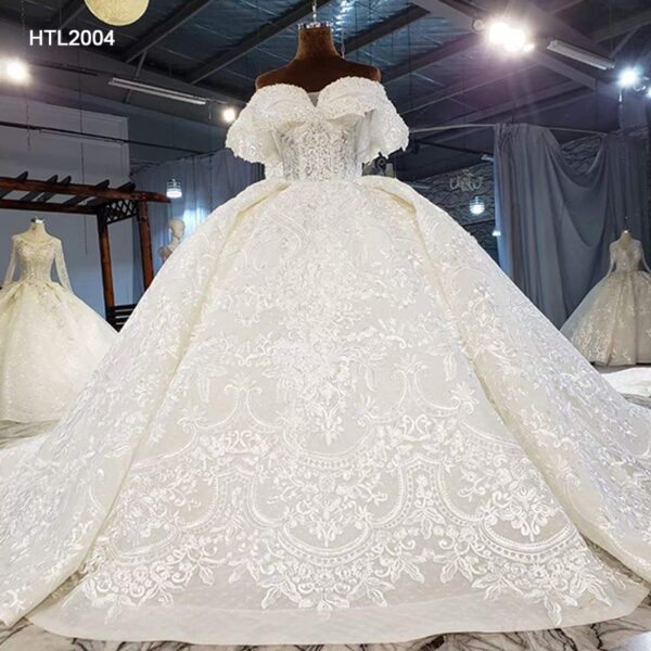 AHTL2004 dernier style robe de mariée à manches longues robe de mariée robe de bal (Copie) - Image 3