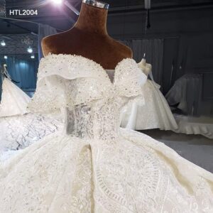 AHTL2004 dernier style robe de mariée à manches longues robe de mariée robe de bal (Copie)