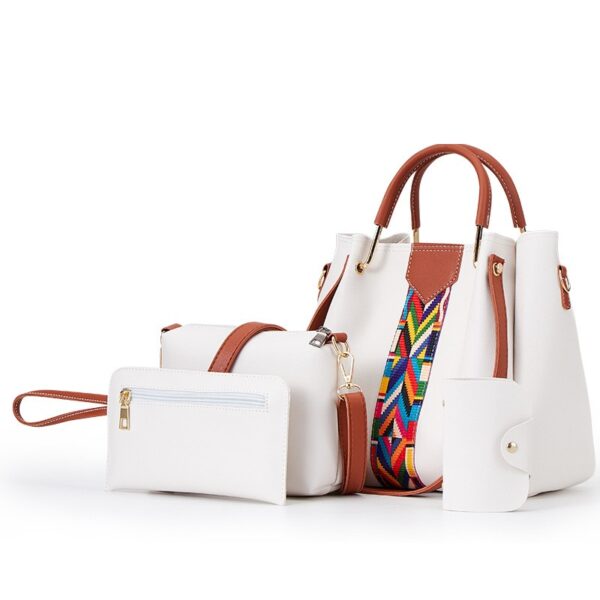 sac à main femmes sac ensembles bolsos de mujer bolsas femininas PU sacs à main 4 pièces en 1 ensemble - Image 2