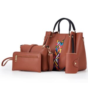sac à main femmes sac ensembles bolsos de mujer bolsas femininas PU sacs à main 4 pièces en 1 ensemble