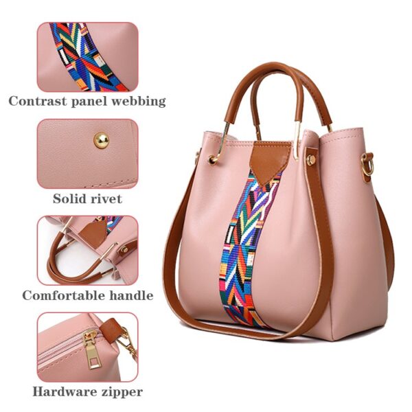 sac à main femmes sac ensembles bolsos de mujer bolsas femininas PU sacs à main 4 pièces en 1 ensemble - Image 5