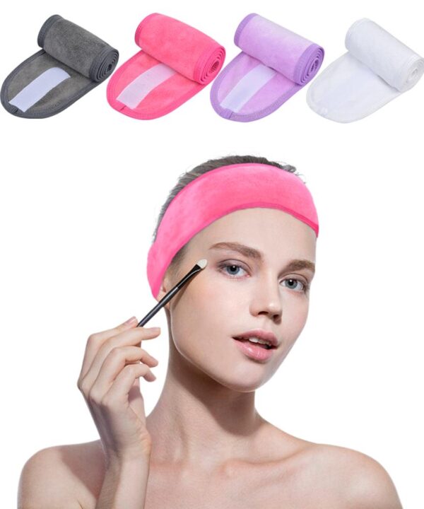 Sunland nouveau design femmes personnalisé douche yoga maquillage spa bandeau - Image 4
