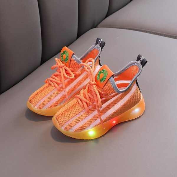 Printemps / automne baskets bébé belles chaussures pour bébés garçons filles tennis cool mignon LED éclairé chaussures décontractées bébé - Image 2