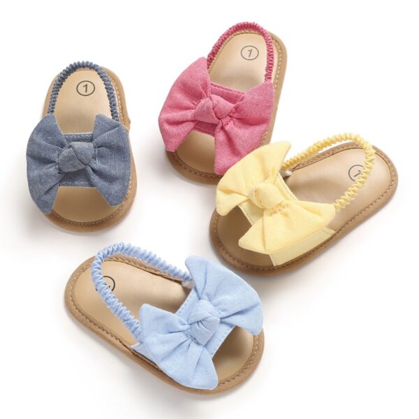 Chaussures de marche pour bébé Chaussures de bébé à semelle souple Sandales d'été pour fille - Image 4