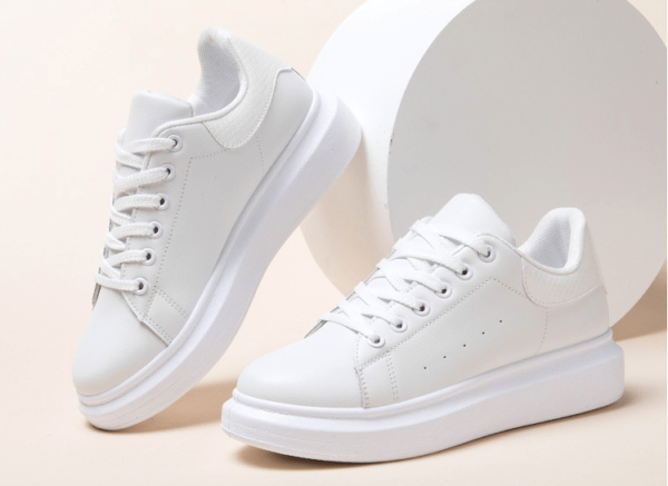 skateboard bateau dames chaussures fille sport personnalisé en cuir PU chaussures décontractées femmes baskets - Image 4