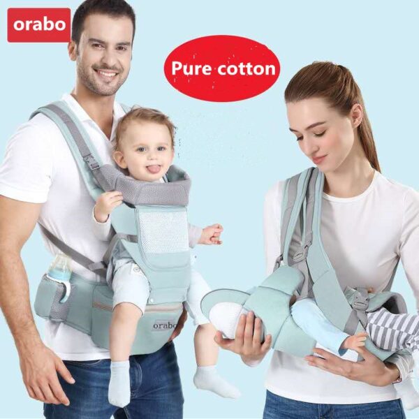 sangle bébé en coton biologique support multifonctionnel fesse pack avant bébé allaitement respirant voyage pratique