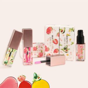 eau lèvres changement de couleur huile pour les lèvres avocat fraise saveur de fruits de pêche rouge à lèvres nourrissant gommage à lèvres rouge à lèvres