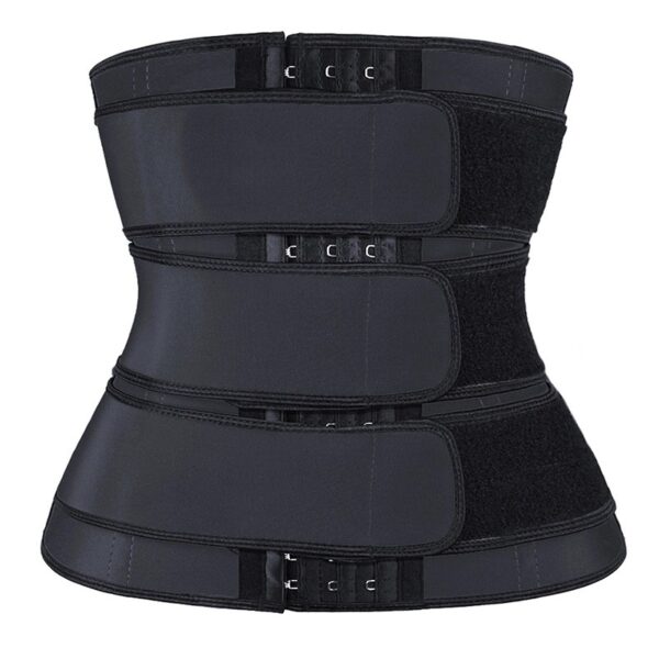 maskateer taille formateur trois rangées crochets taille haute compression 3 sangles ceinture formateur - Image 2