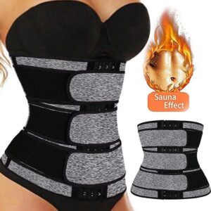 maskateer taille formateur trois rangées crochets taille haute compression 3 sangles ceinture formateur