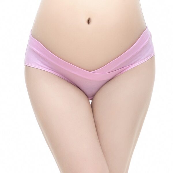 Culottes en coton doux pour femmes sous-vêtements en forme de V culotte de bikini culotte de maternité - Image 3