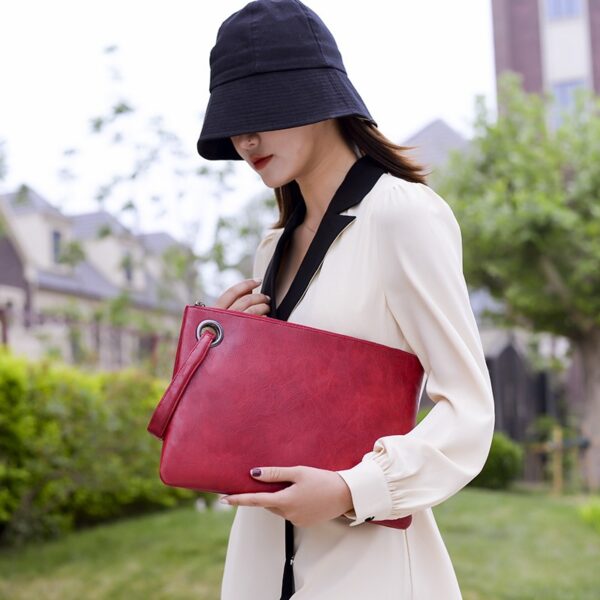 bureau dames sacs à main en cuir pu carré femmes pochette sac à main pour le shopping - Image 7