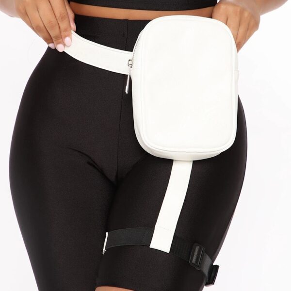 Nouveau INS chaud à la mode élégant femmes taille jambe sac jambe ceinture sac en cuir Cool fille sac pour l'extérieur - Image 5