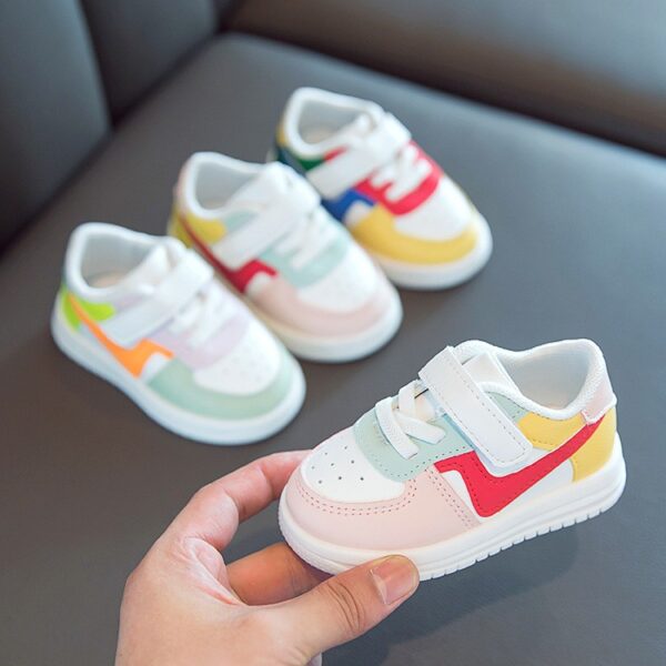 Nouveau bébé chaussures enfant en bas âge filles garçons chaussures de sport pour enfants filles bébé en cuir appartements enfants baskets décontracté infantile chaussures souples