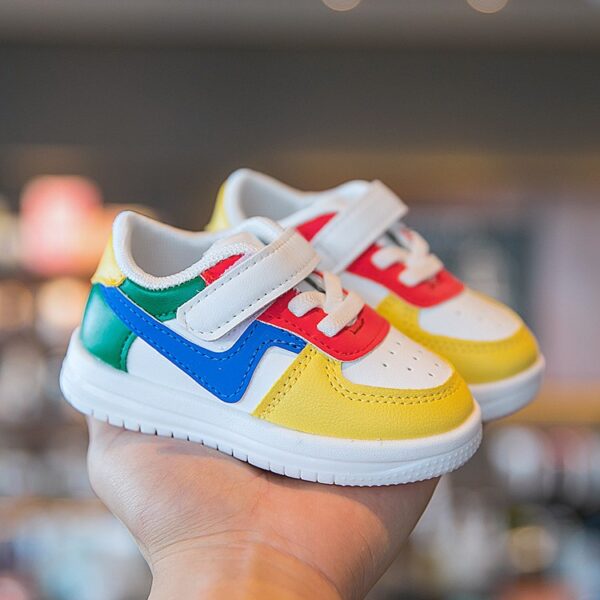 Nouveau bébé chaussures enfant en bas âge filles garçons chaussures de sport pour enfants filles bébé en cuir appartements enfants baskets décontracté infantile chaussures souples - Image 4