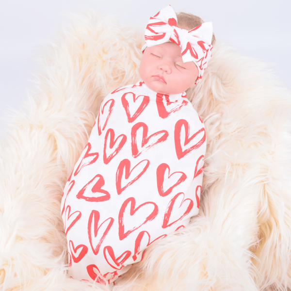Bébé emmailloter vêtir sac de couchage maison en plein air enveloppé coton doux à lacets grande serviette vêtements pour bébés avec bandeau