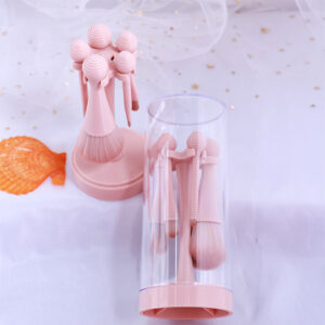 DALIA Haute Qualité Portable Petite Taille Mince Pinceaux Cosmétiques 5 pcs Nu Rose Voyage Mini Maquillage Beauté Outils Brosse Ensemble