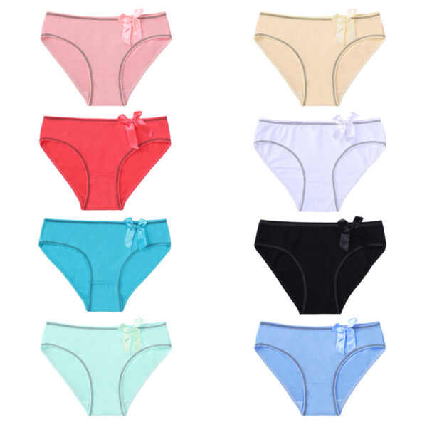 BANANA Sous-Vêtements Coton Respirant Solide Couleur Bonbon Fille Mémoires Underpant Lingerie Culotte - Image 2