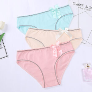 BANANA Sous-Vêtements Coton Respirant Solide Couleur Bonbon Fille Mémoires Underpant Lingerie Culotte