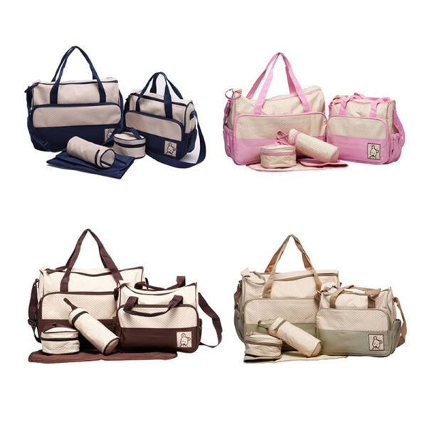 LIBERTY, Ensemble de 5 trousses de soins pour bébé sac à langer ensemble multifonction sac à langer imperméable - Image 4