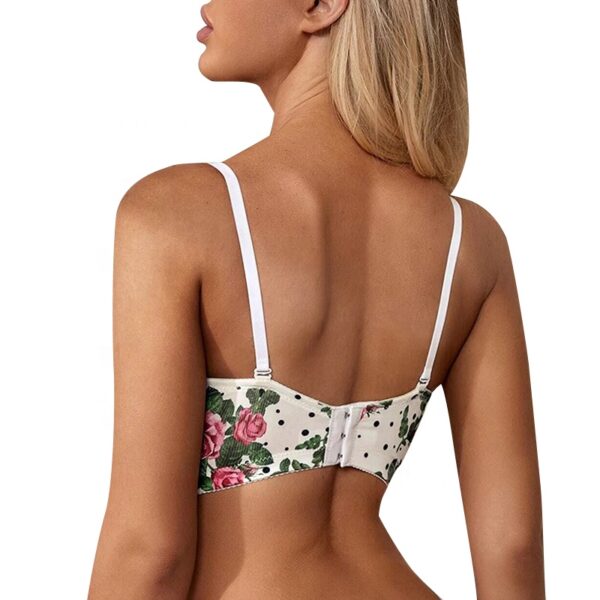 LUKE CHARLES, Mode Floral Sous-Vêtements Blancs Érotique Chaud Sexy Dames Soutien-Gorge - Image 3
