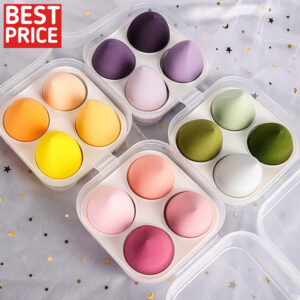 BOSS TM éponge de maquillage de beauté en forme d'oeuf, éponges de poudre de fond de teint dans une boîte à oeufs