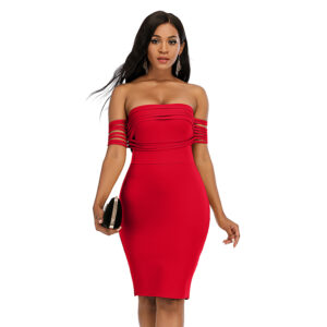 Femeninos Femmes Bandage Robes