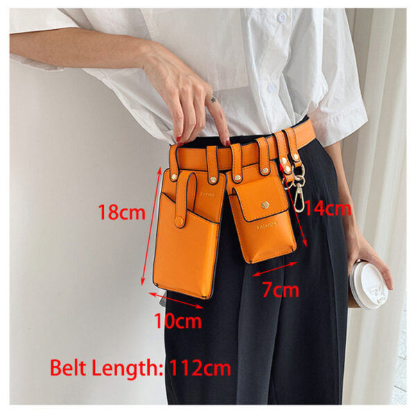 FANNY GREAT Sac banane en cuir pour femmes taille ceinture sac femme téléphone sac poitrine pack mode dames luxe pochette sac - Image 4