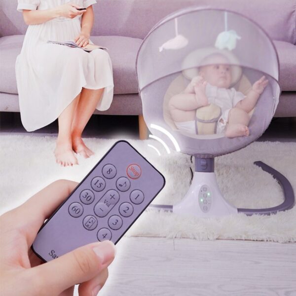 KADERS Siège en maille cadre en métal pas cher bascule électronique électrique étanche enfants videur balançoire bébé chaise à bascule - Image 3