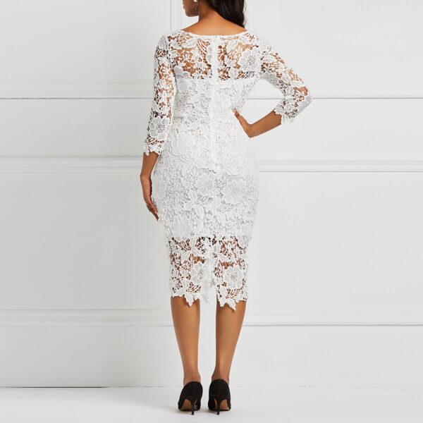 TOX Robe de soirée surdimensionnée mariées élégantes M Robe de mère de la mariée Robes de soirée blanches élégantes Vêtements - Image 3