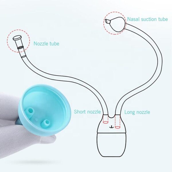 SERUMS Nouvelle aspiration nasale de la mère pour bébé, ventouse Booger pour nourrissons, aspirateur nasal pour bébé - Image 4