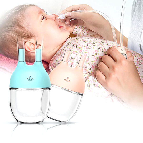 SERUMS Nouvelle aspiration nasale de la mère pour bébé, ventouse Booger pour nourrissons, aspirateur nasal pour bébé - Image 2