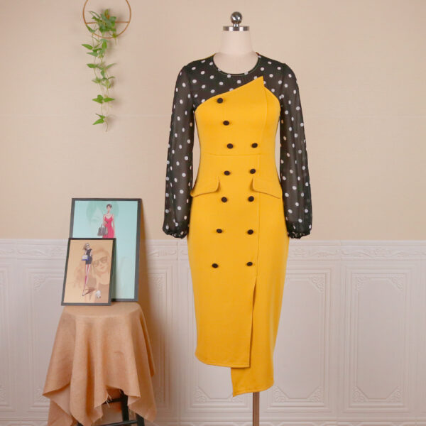 OUTLET Robe de carrière de bureau pour femmes irrégulières - Image 4