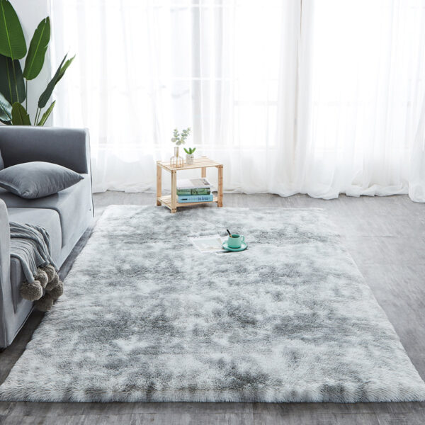 TAPIS 5*7ft（152*214cm), longs mode cravate teinture fausse fourrure Shaggy tapis imprimé anti-dérapant sol moelleux tapis en peluche tapis - Image 3