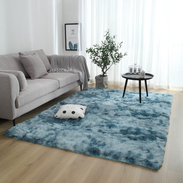 TAPIS 5*7ft（152*214cm), longs mode cravate teinture fausse fourrure Shaggy tapis imprimé anti-dérapant sol moelleux tapis en peluche tapis - Image 4