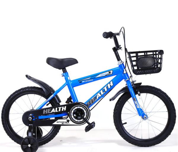 HEALTH Vélo pour enfants en acier au carbone de haute qualité 12 "14" 16 "vélo pour enfants à quatre roues - Image 4