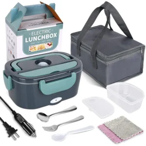 Réchauffeur de nourriture rapide Boîte à lunch électrique 3 en 1 Réchauffeur de nourriture Boîtes à lunch électriques portables pour bureau de camion de voiture