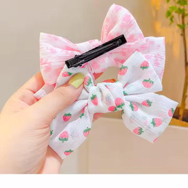 Ensemble de 3 pièces de pinces à cheveux avec nœud papillon, épingle à cheveux - Image 6