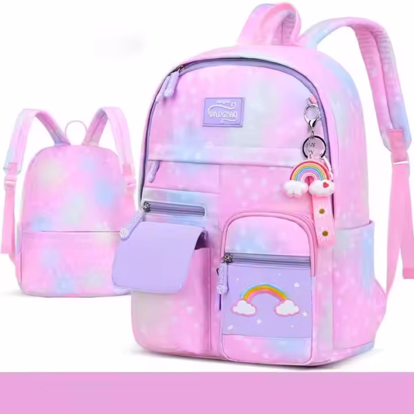 BEMOL sac à dos rose mignon et moelleux pour filles - Image 2