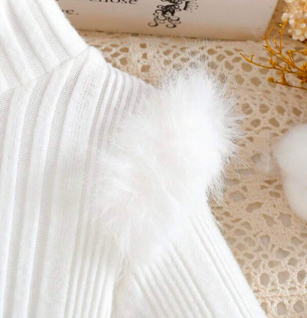 COMBO DE L'OR, Complet barboteux à manches volantées pour fille - Image 3